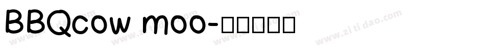 BBQcow moo字体转换